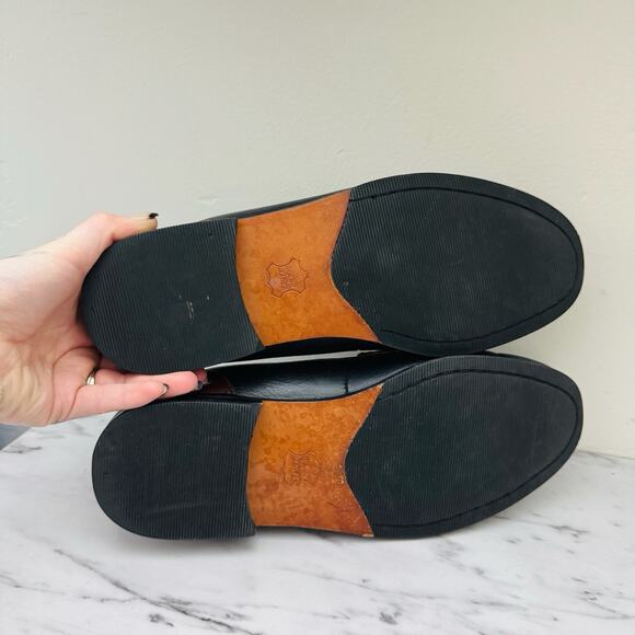 Bert Pulitzer Leather Navy Oxblood Tassel Loafer Men’s Size 8 - Picture 7 of 10